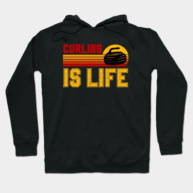 Curling Is Life Hoodie by footballomatic